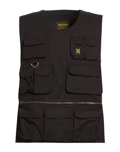 5tate Of Mind Man Vest Black Size L Cotton