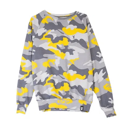 5tate Of Mind Men's Crewneck Sweatshirt Classic Bats Sweatshirt Camouflage Grey In Multi