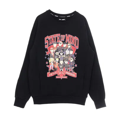 5tate Of Mind Men's Lightweight Crewneck Sweatshirt 10th Years Anniversary All Star5 Black