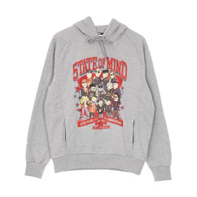 5tate Of Mind Men's Lightweight Hooded Sweatshirt 10th Years Anniversary All Star5 Grey