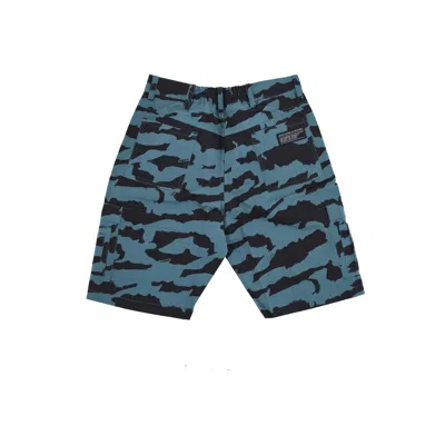 5tate Of Mind Men's Shorts Retrofuture Combat Shorts Teal Camo In Blue