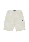 5tate Of Mind Men's Worker Shorts Off White/camo In Neutral