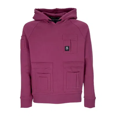 5tate Of Mind Retrofuture Combat Hoodie Purple Men's Hoodie
