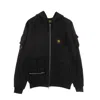 5tate Of Mind Retrofuture Men's Lightweight Zip Hoodie Sweatshirt Cargo Zip Hoodie Black In Black