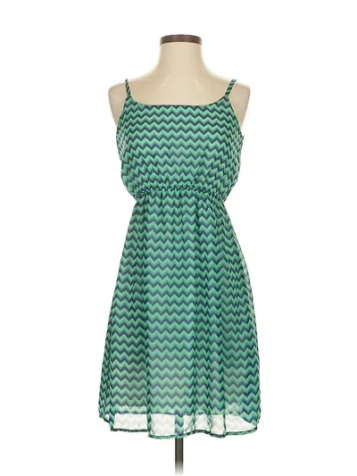 Pre-owned 5th & Love Casual Dress In Green