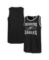 5th & Ocean '47 Brand Men's Black Philadelphia Eagles Upload Franklin Tank Top In Black