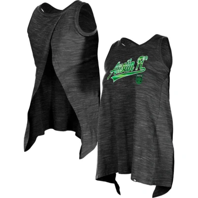 5th And Ocean By New Era 5th & Ocean By New Era Black Austin Fc Athletic Cross Back Tank Top