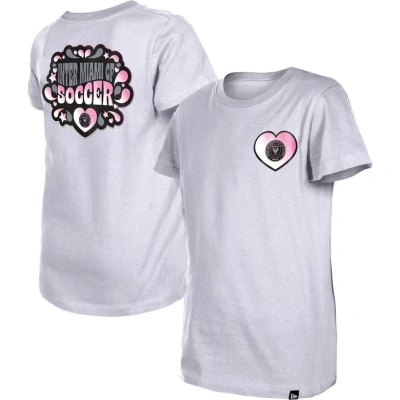 5th And Ocean By New Era Kids' Girls Youth 5th & Ocean By New Era White Inter Miami Cf Color Changing T-shirt