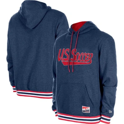 5th And Ocean By New Era 5th & Ocean By New Era Navy Usmnt Throwback Fleece Pullover Hoodie