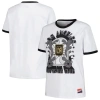5TH AND OCEAN BY NEW ERA 5TH & OCEAN BY NEW ERA WHITE LAFC THROWBACK RINGER T-SHIRT