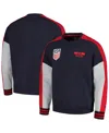 5th & Ocean Men's Navy Usmnt Athleisure Pullover Sweatshirt In Navy
