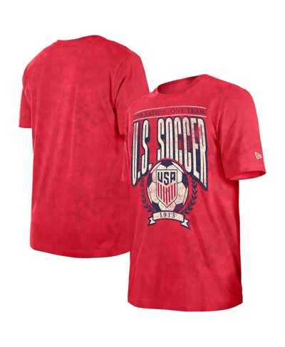 5th & Ocean Men's Red Usmnt Throwback Boxy T-shirt