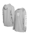 5th & Ocean Men's Gray Usmnt Adventure Raglan Long Sleeve Hooded T-shirt In Gray