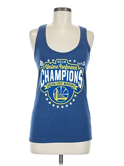 5th & Ocean Sleeveless Top Blue Scoop Neck Tops