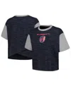5th & Ocean Women's By New Era Navy St. Louis City Sc Athletic Cross Back Cropped T-shirt
