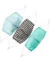 6 Shore Road Pack Of 3 Cloth Face Masks In Blue