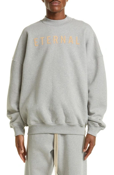 Fear Of God Men's Eternal Cotton Fleece Sweatshirt In Grey