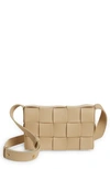 BOTTEGA VENETA SMALL INTRECCIATO LEATHER CASSETTE CROSSBODY BAG