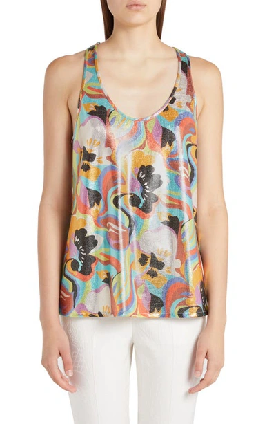 Etro Top Red In Multicolour