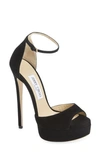 Jimmy Choo Max 150mm Platform Sandals In Black