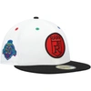 New Era Men's  White, Black Kansas City Royals Primary Eye 59fifty Fitted Hat In White