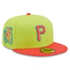 NEW ERA NEW ERA GREEN/RED PITTSBURGH PIRATES 1979 WORLD SERIES CYBER HIGHLIGHTER 59FIFTY FITTED HAT