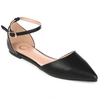 Journee Collection Journee Reba Ankle Strap Flat In Black