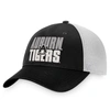 Top Of The World Men's  Black, White Auburn Tigers Stockpile Trucker Snapback Hat In Black