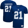 Mitchell & Ness Men's  Deion Sanders Royal Dallas Cowboys Retired Player Logo Name And Number T-shirt In Royal