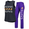 CONCEPTS SPORT CONCEPTS SPORT PURPLE/BLACK PHOENIX SUNS TEAM TANK TOP & PANTS SLEEP SET