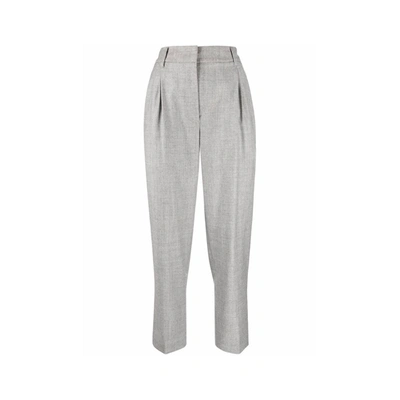 Brunello Cucinelli Cropped Trousers In Grey