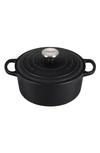 Le Creuset 3 1/2-quart Signature Round Enamel Cast Iron French/dutch Oven In Licorice