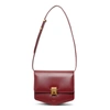 Alaïa Le Papa Medium Dark Red Leather Bag In Rouge