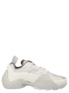 Lanvin Flash-x Mesh Upper Sneakers With Textured Panels In White