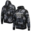 The Wild Collective Black Washington Commanders Camo Pullover Hoodie In Black