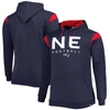 FANATICS FANATICS BRANDED NAVY NEW ENGLAND PATRIOTS BIG & TALL CALL THE SHOTS PULLOVER HOODIE