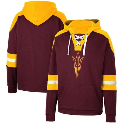 Colosseum Maroon Arizona State Sun Devils Lace-up 4.0 Pullover Hoodie