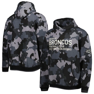 The Wild Collective Black Denver Broncos Camo Pullover Hoodie