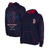 New Era Navy Boston Red Sox Team Split Pullover Hoodie In Navy