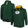 PROFILE GREEN GREEN BAY PACKERS BIG & TALL LOGO PULLOVER HOODIE