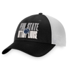 Top Of The World Men's  Black, White Penn State Nittany Lions Stockpile Trucker Snapback Hat In Black
