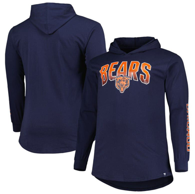 Fanatics Branded Navy Chicago Bears Big & Tall Front Runner Pullover Hoodie