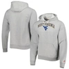 League Collegiate Wear Heather Gray West Virginia Mountaineers Arch Essential Fleece Pullover Hoodie In Gray