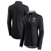 Fanatics Branded Black Las Vegas Raiders Worth The Drive Quarter-zip Top In Black