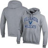 Champion Heather Gray Villanova Wildcats High Motor Pullover Hoodie In Heather Gray