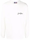 JUST DON JUST DON COTTON LOGO LONG SLEEVE T-SHIRT