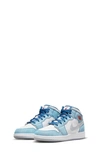 Jordan Air  1 Mid Se Sneakers In French Blue/ Red