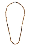Jonas Studio Tiger's Eye Necklace In Tiger Eye