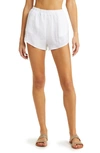 VITAMIN A TALLOWS LINEN COVER-UP SHORTS