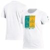 ADIDAS ORIGINALS ADIDAS WHITE SAN JOSE SHARKS REVERSE RETRO 2.0 PLAYMAKER T-SHIRT